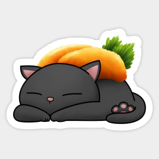 Chubby Cat Uni Sushi (cat only) Sticker